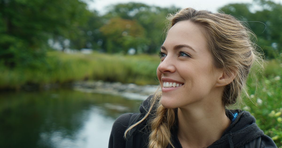 young woman happy after addiction treatment in westport ct